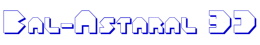 Bal-Astaral 3D लिपि